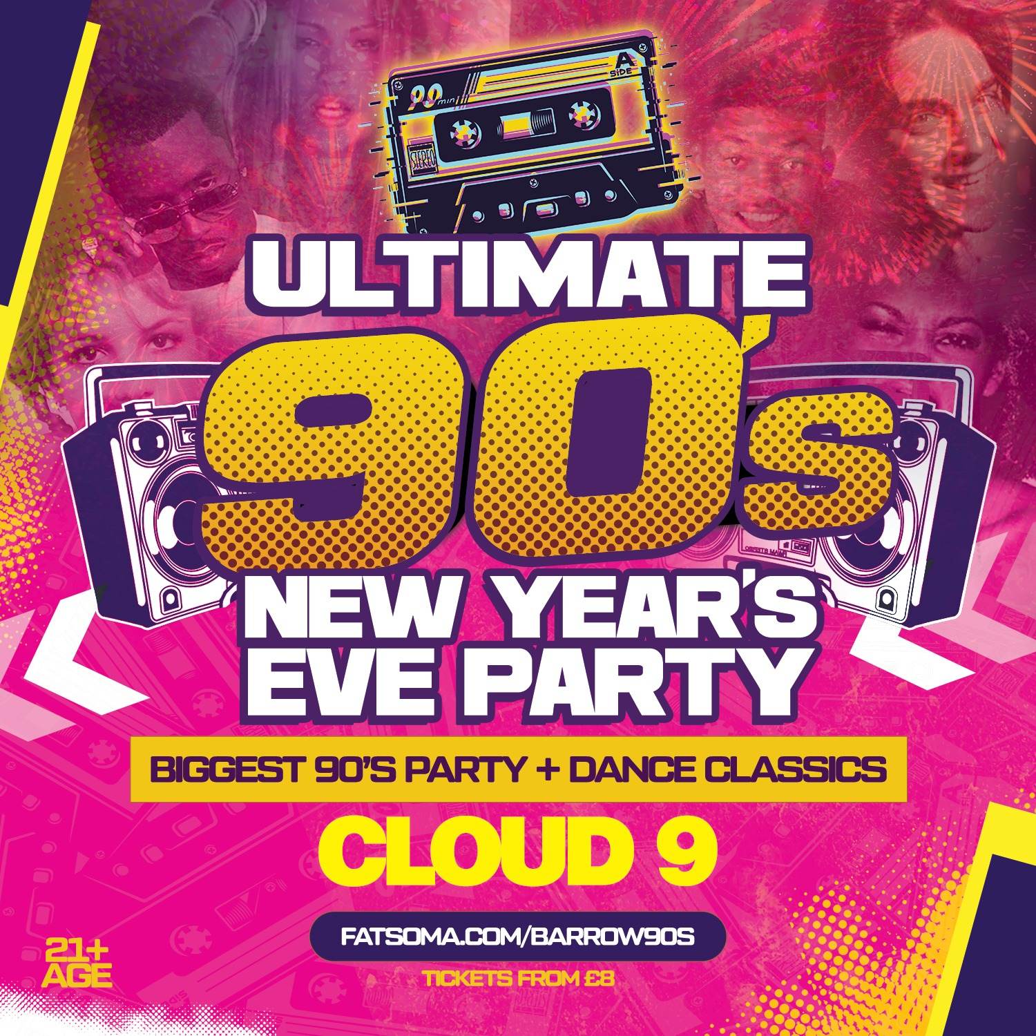 Ultimate 90's New Year's Eve Party @ Cloud 9